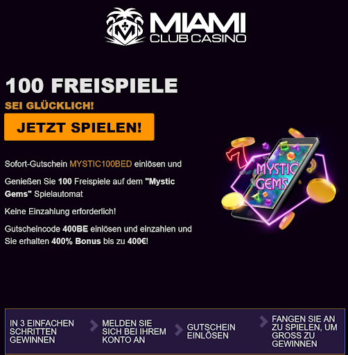 Miami Club
                                                        Casino 100 Free
                                                        Spins